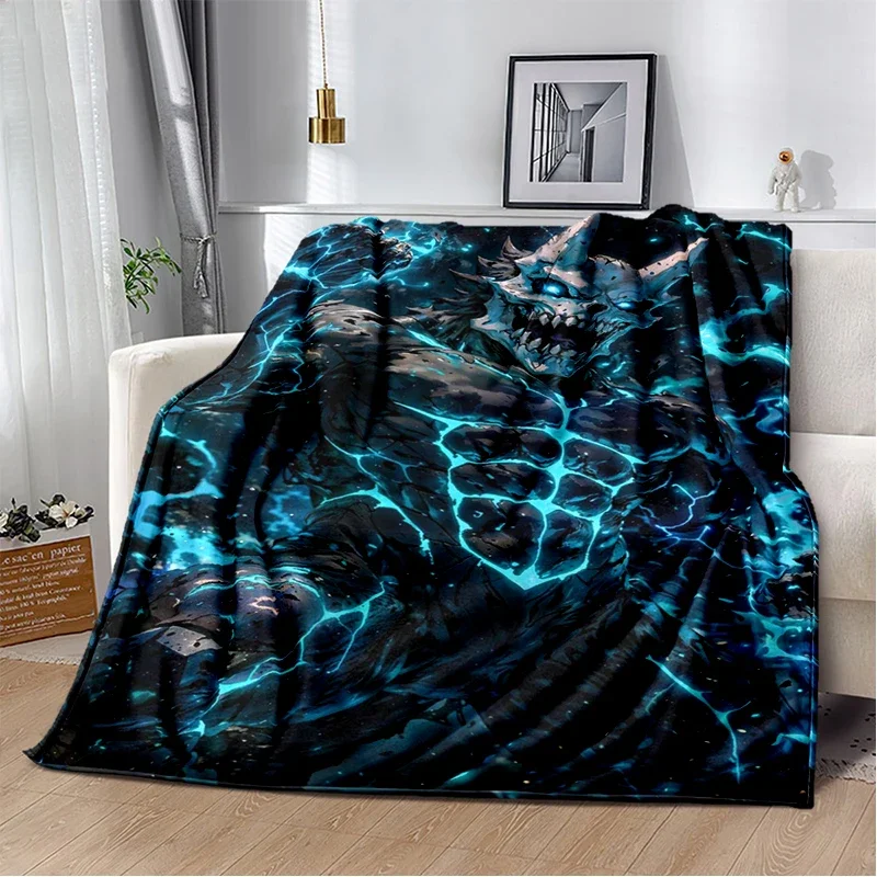 Cartoon Kaiju No.8 Anime HD Soft Flannel Blanket for Bed Bedroom Sofa Picnic,Throw Blanket for Cover Picnic Gift Kids