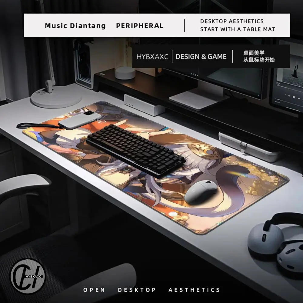 Mini Pc Rubber Mouse Pad Game Honkai Star Rail Cipher Keyboard Pad Laptop Gamer Desktop Mat Gaming Acessories Mousepad