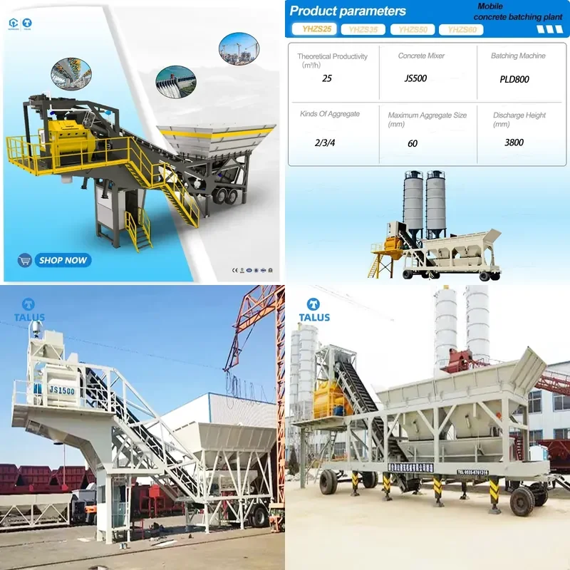 2026 CE Changli Automatic 25m2/hour Mobile Concrete Batching Plant Portable Precast Ready Mix Concrete Mixing Plant for