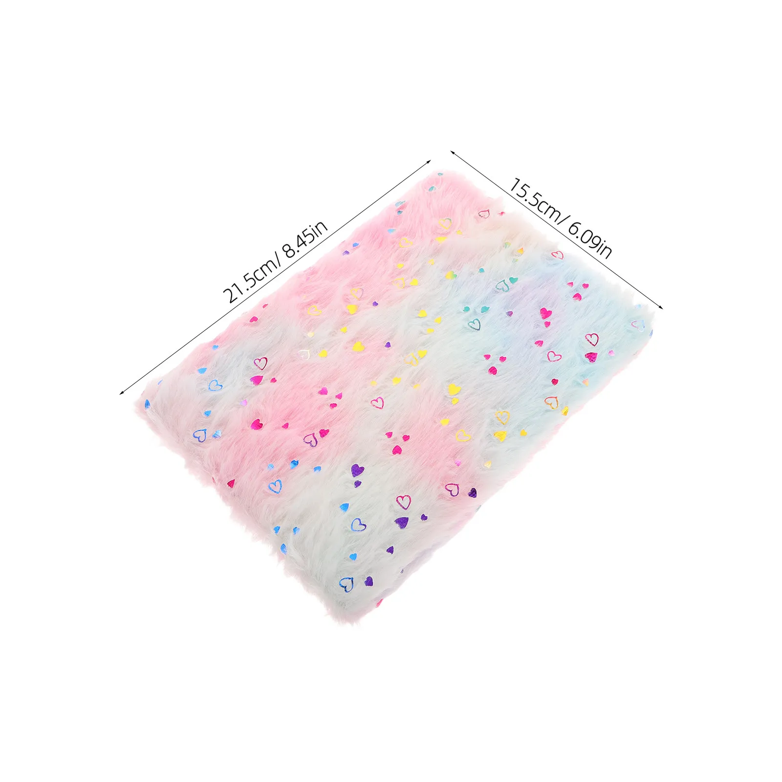 Cute Notebook for Students Soft Cover Diary Multi-Use Journal Writing Planner Heart Pattern Adorable Small Journal Book