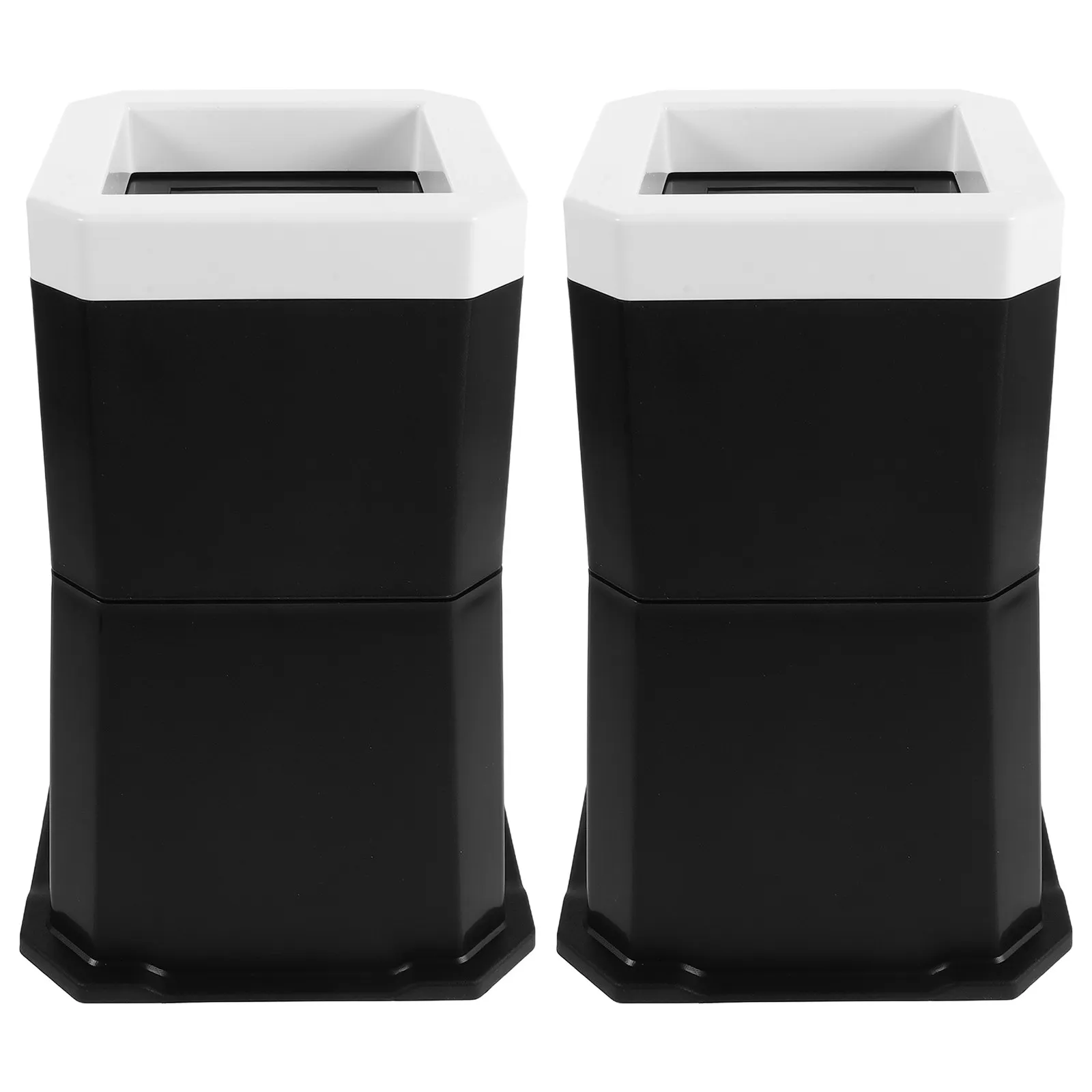 2Pcs Adjustable Treadmill Foot Riser Blocks Incline Pads Non-Slip Height Stackable Furniture Risers Home Gym Accessory