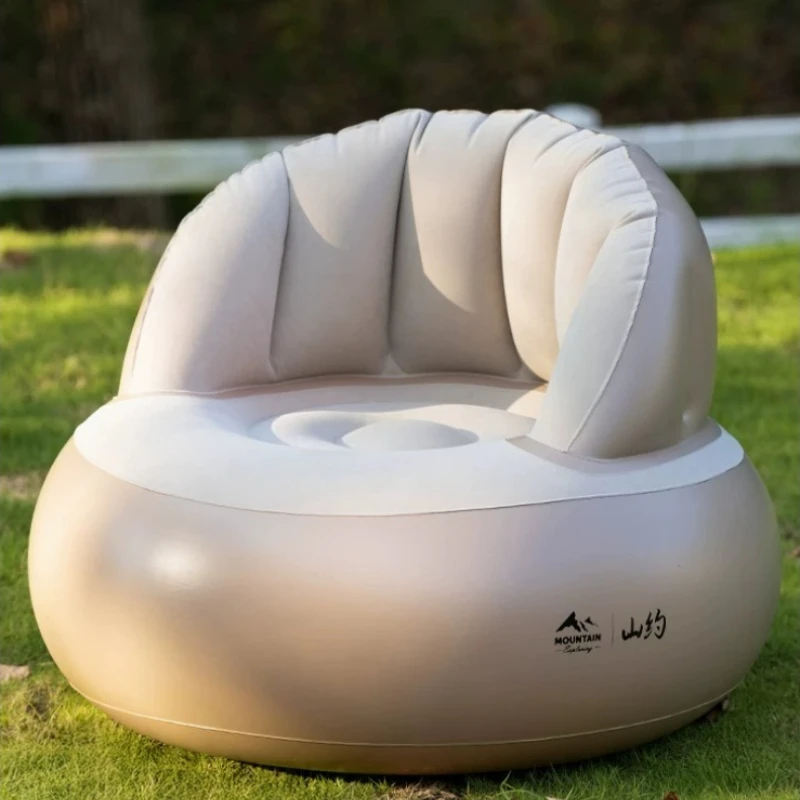 Camping Auto‑Inflatable Sofa Indoor Single Air Mattress Foldable Portable Lazy Air Bed for Household Outdoor Rest Furniture