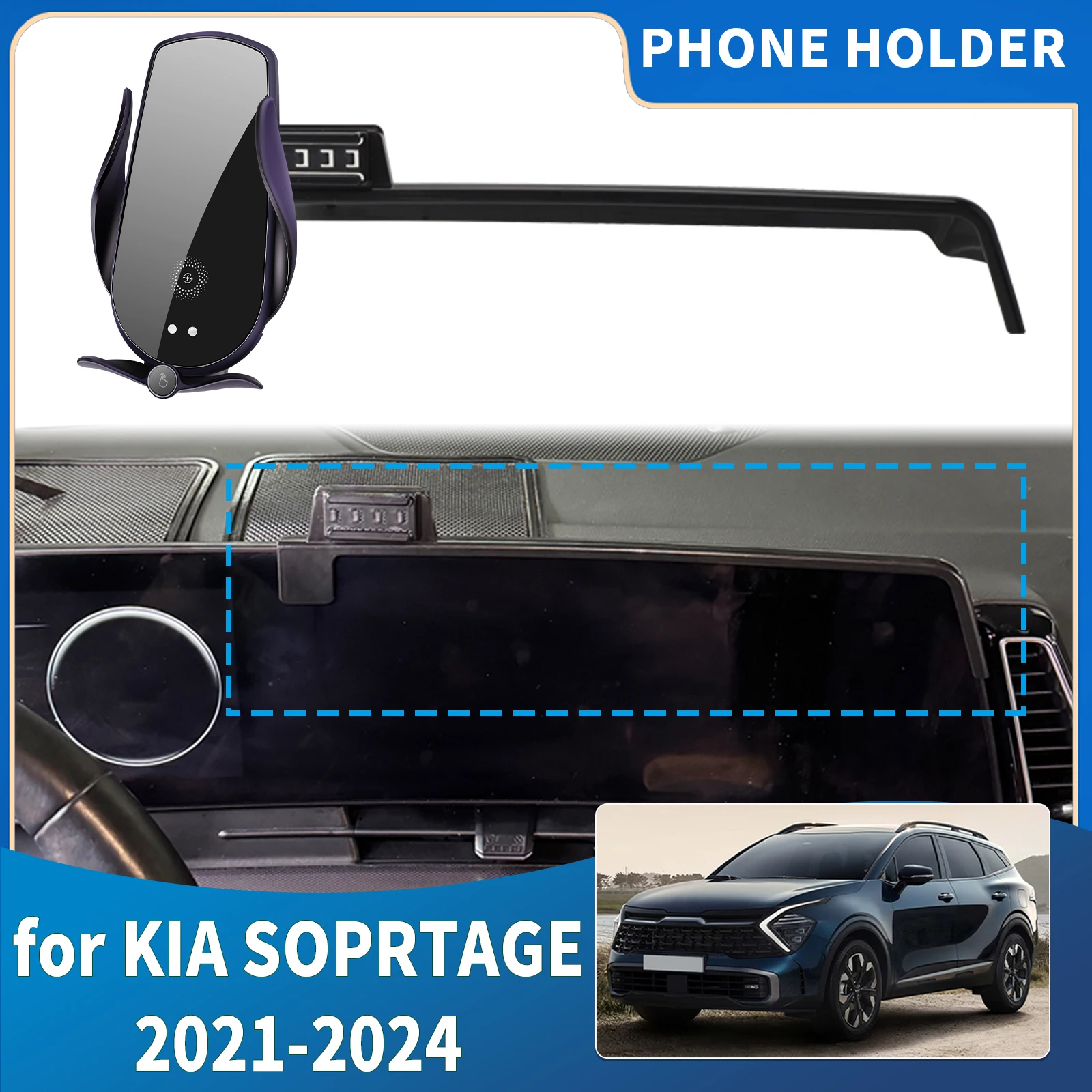 

fit for KIA SOPRTAGE NQ5 2021-2024 GPS Navigation Integrated Screen Mount Phone Holder Mount Car accessoires