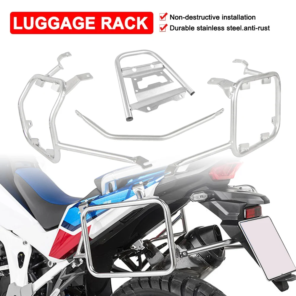 

Top Case Panniers Rack For Honda CRF1100L Africa Twin Adventure Sport 2020-2023 Motorcycle Tail Trunk Saddlebag Luggage Bracket