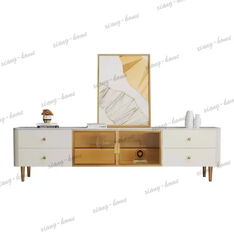 Unique Minimalist Tv Cabinet Hiding European Vintage Designer Tv Cabinet White Luxury Storage Muebles