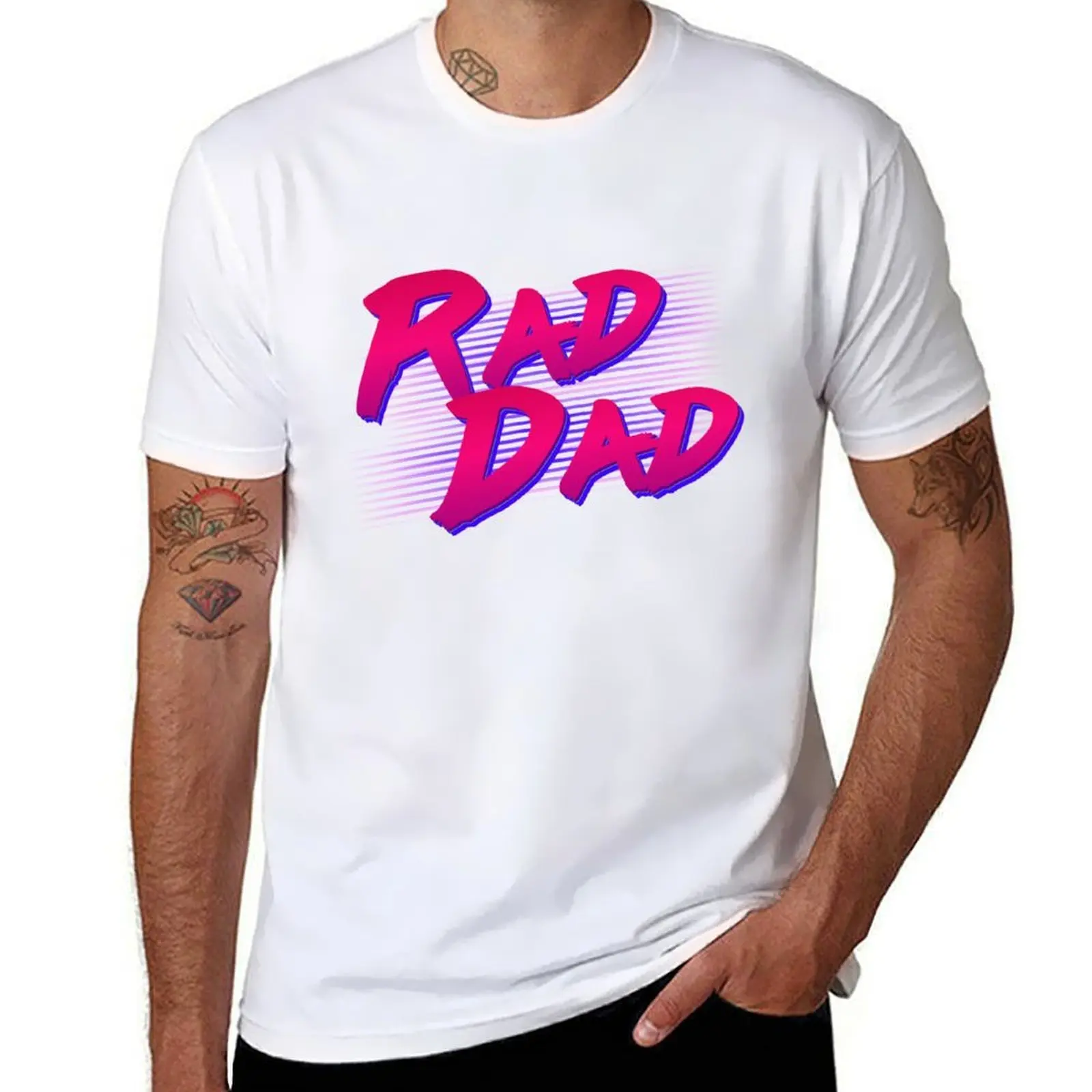 

Rad Dad Retro T-Shirt funny t shirts cotton man t shirts high quality luxury brand T-Shirt