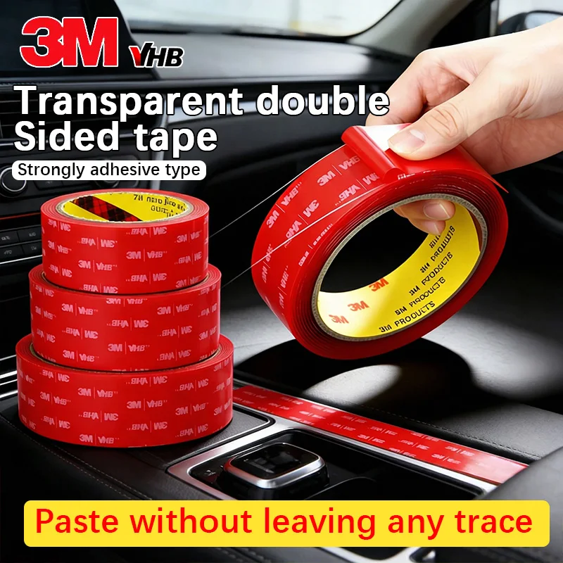 5-30mmWidth 3M Ultra Strong Adhesive Nano Tape High Viscosity Double Sided Tape Traceless Transparent Reusable Mounting Tape