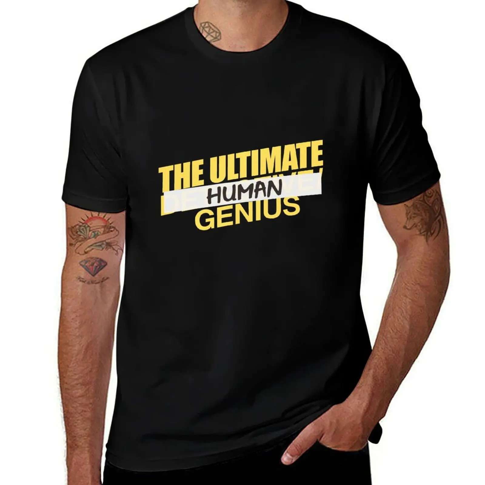 The Ultimate Human/Genius - Brooklin Nine-Nine T-Shirt Basic Solid Color Short Sleeve Cotton Top