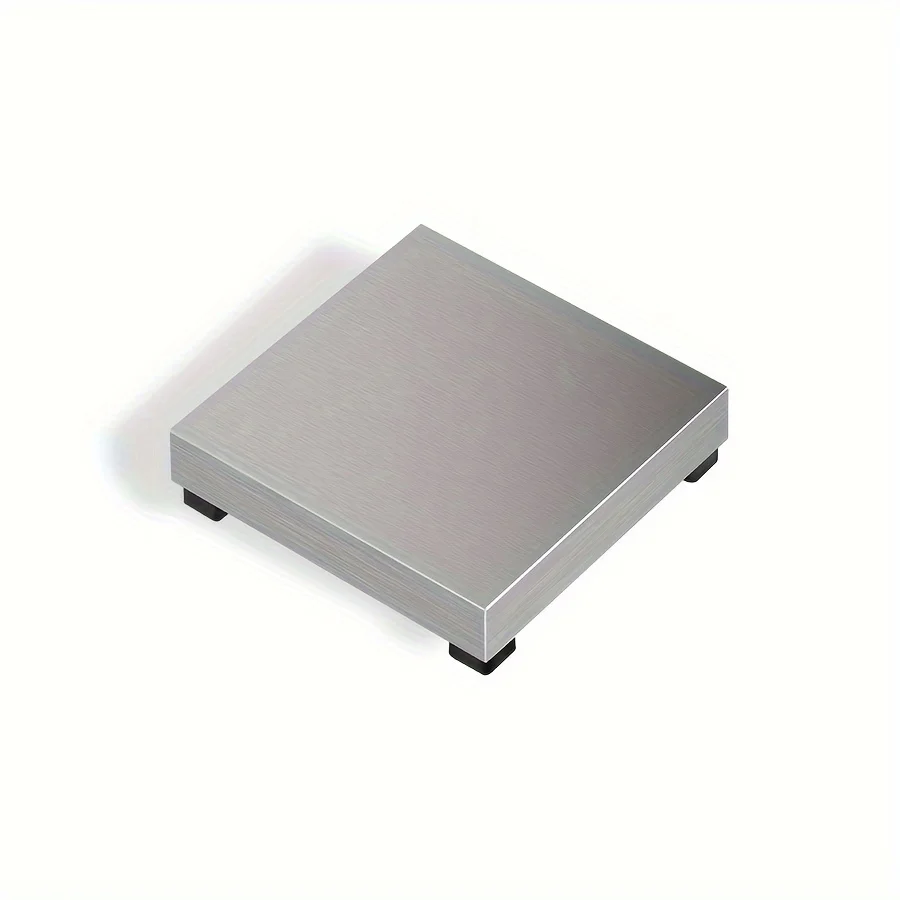 Square Steel Bench Anvil with Rubber Base, Anti-Slip Shock-Absorbing Block for Jewelry Making, Gold Silver Metal Forming Tool