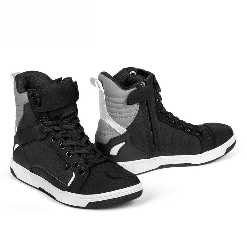 

Motorcycle riding shoes, breathable high-top in summer, anti-drop