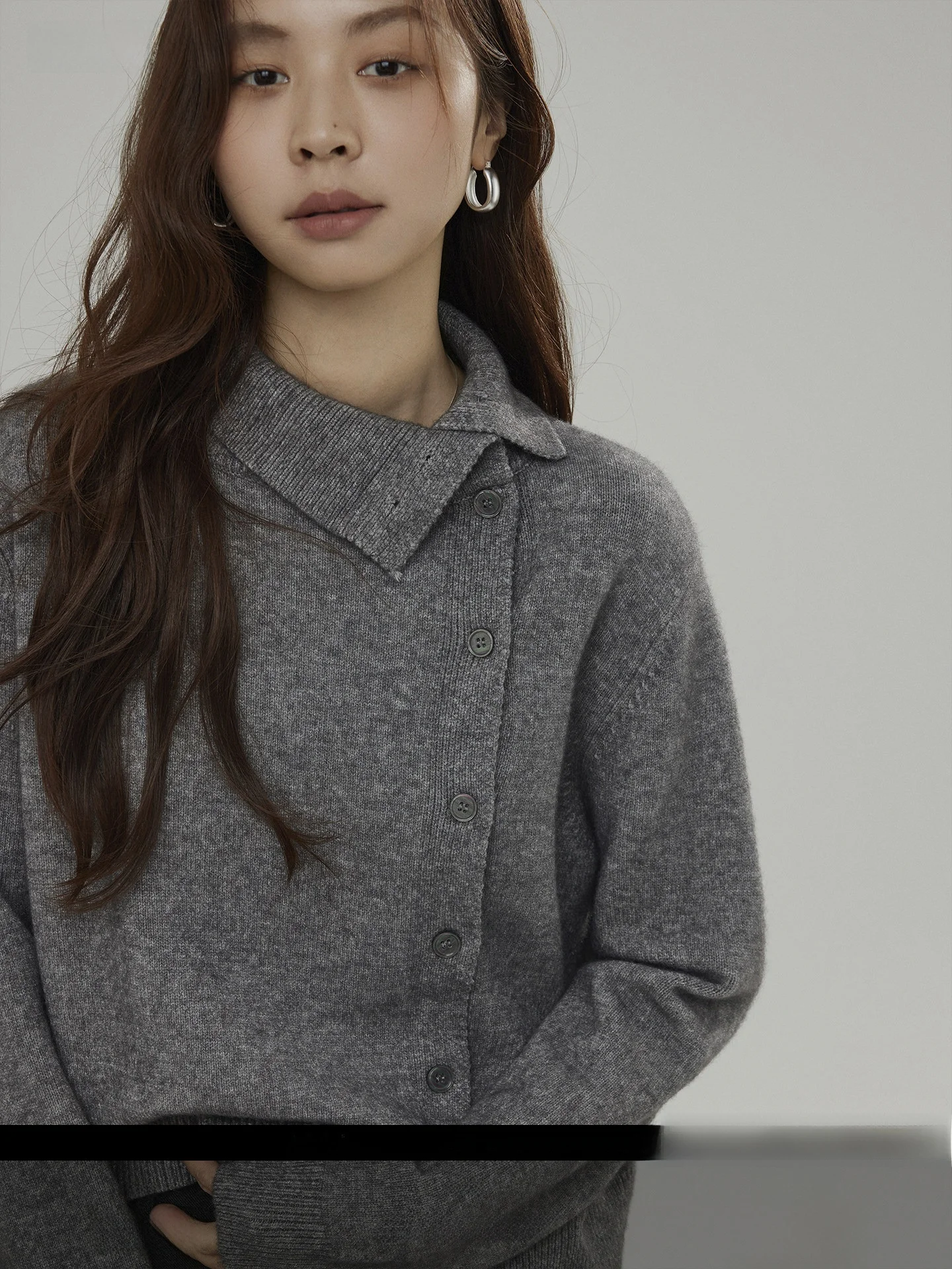 

Joli Choose ey Asymmetrical Button Design Knitted Open Cardigan Women's Casual Autumn Winter Sweater Quali Faionable