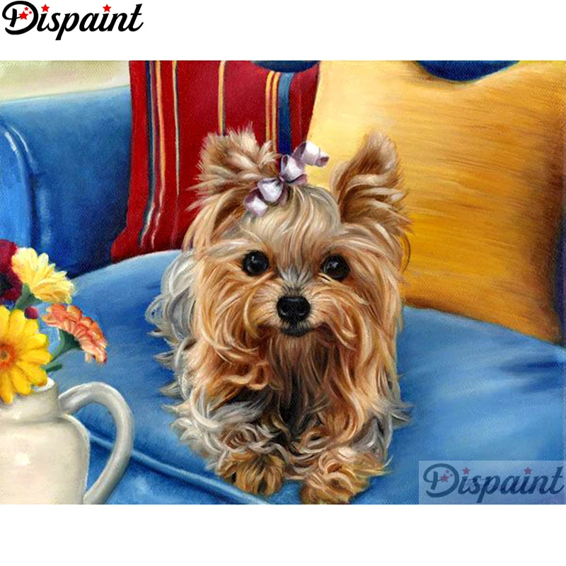 

Dispaint полная квадратная/круглая дрель 5D DIY алмазная живопись "животное пейзаж собаки" 3D вышивка крестиком домашний декор подарок A11527