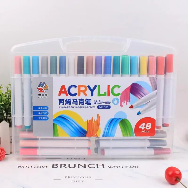 Kids Markers Drawing Pens Colored Art Marker Pen Bright Multifunctional Kids Coloring Markers Set Safe For Stone Ceramics Canvas