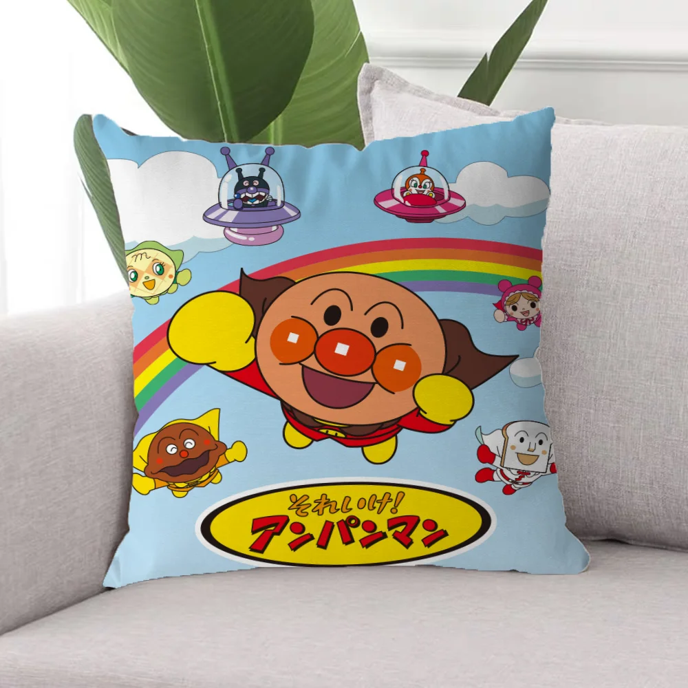 A-Anpanman 45x45 Cushions Cover for Pillow Cases 45x45 Covers for Bed Pillows Decorative Pillowcase 40x40 Cushion Cover 50x50