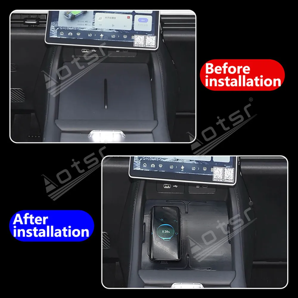 لجيلي جالاكسي L7 2023 وحدة التحكم المركزية الأوروبية لوحة شاحن لاسلكية اكسسوارات السيارات الذكية الجديدة ترقية وحدة