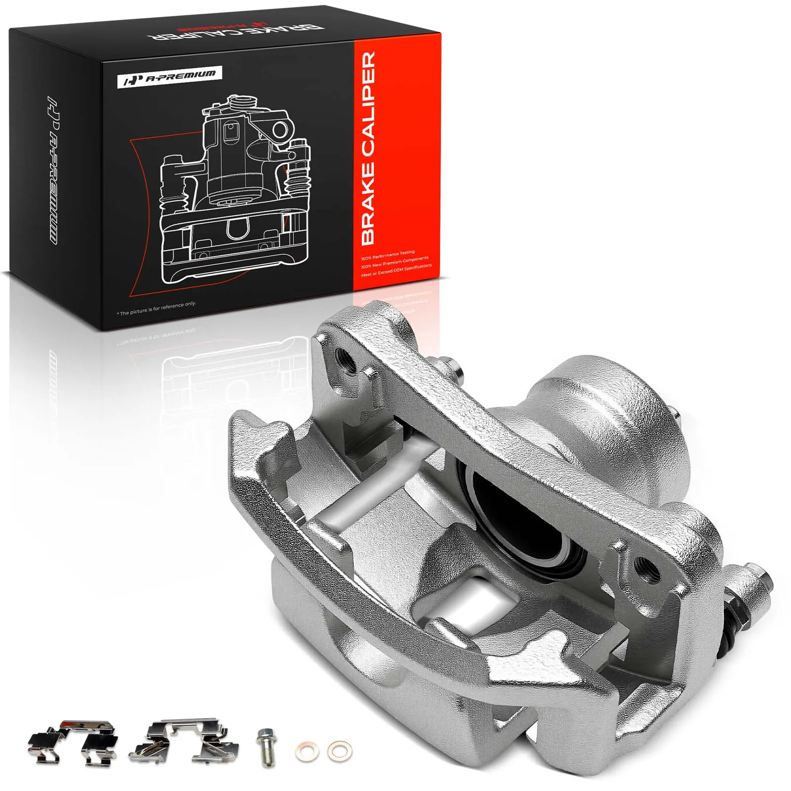 A-Premium Front Driver Brake Caliper with Bracket for Nissan Sentra 2020-2023 Kicks 2021-2023