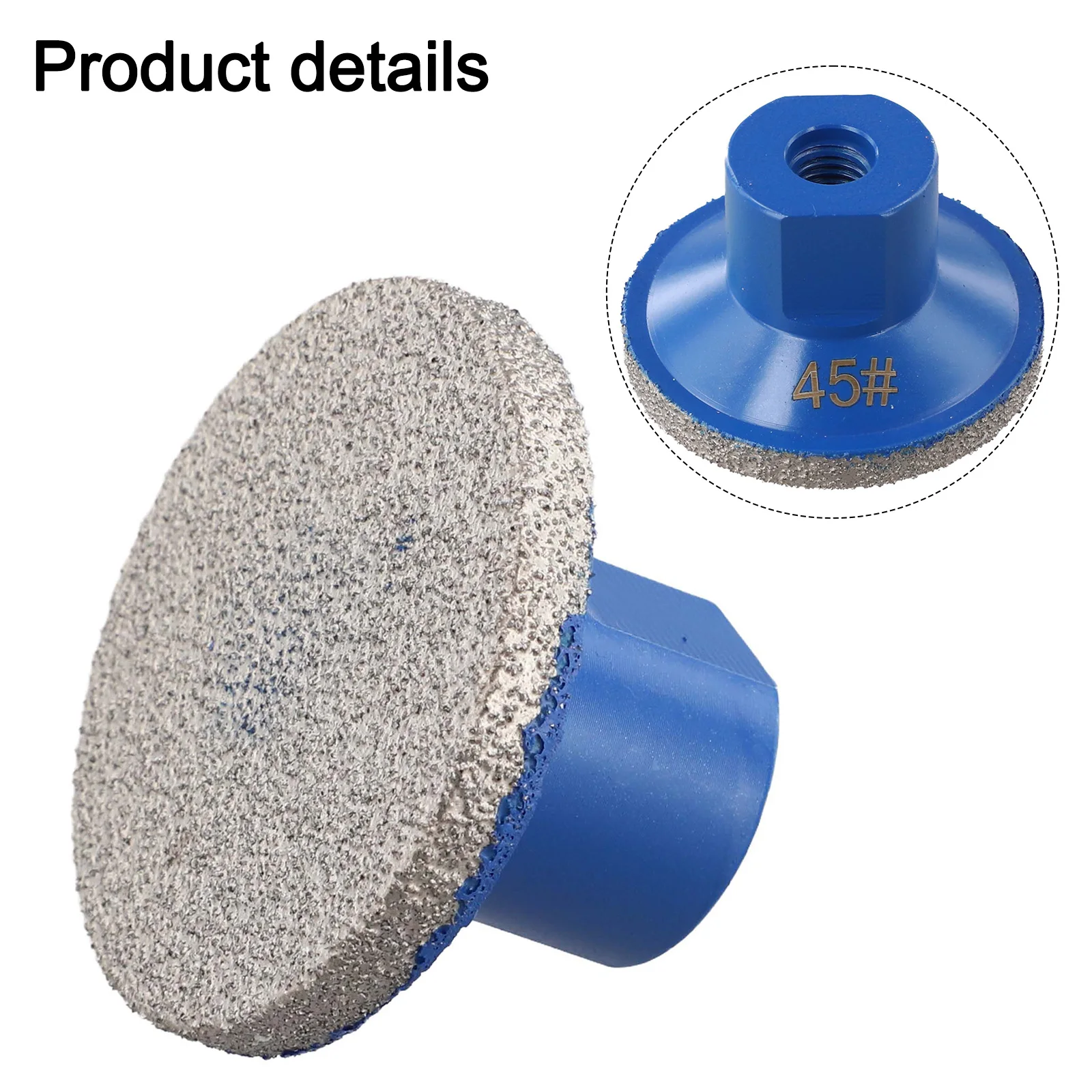 

50 мм паяная плоская шлифовальная головка, мраморный камень, полировальный диск, абразивная подушечка, электроинструменты, аксессуары для угловой шлифовальной машины