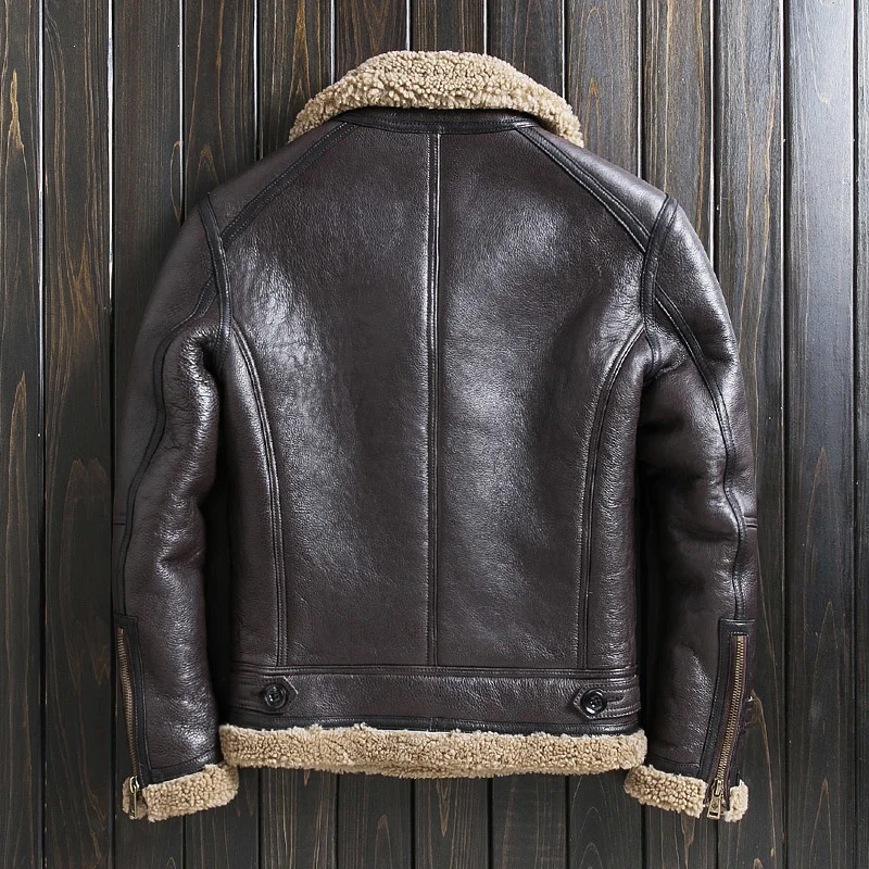 

Winter New Fur Integrated Men's Short Hood Leather Jacket Trendy Haining Genuine Clothes coat 2024