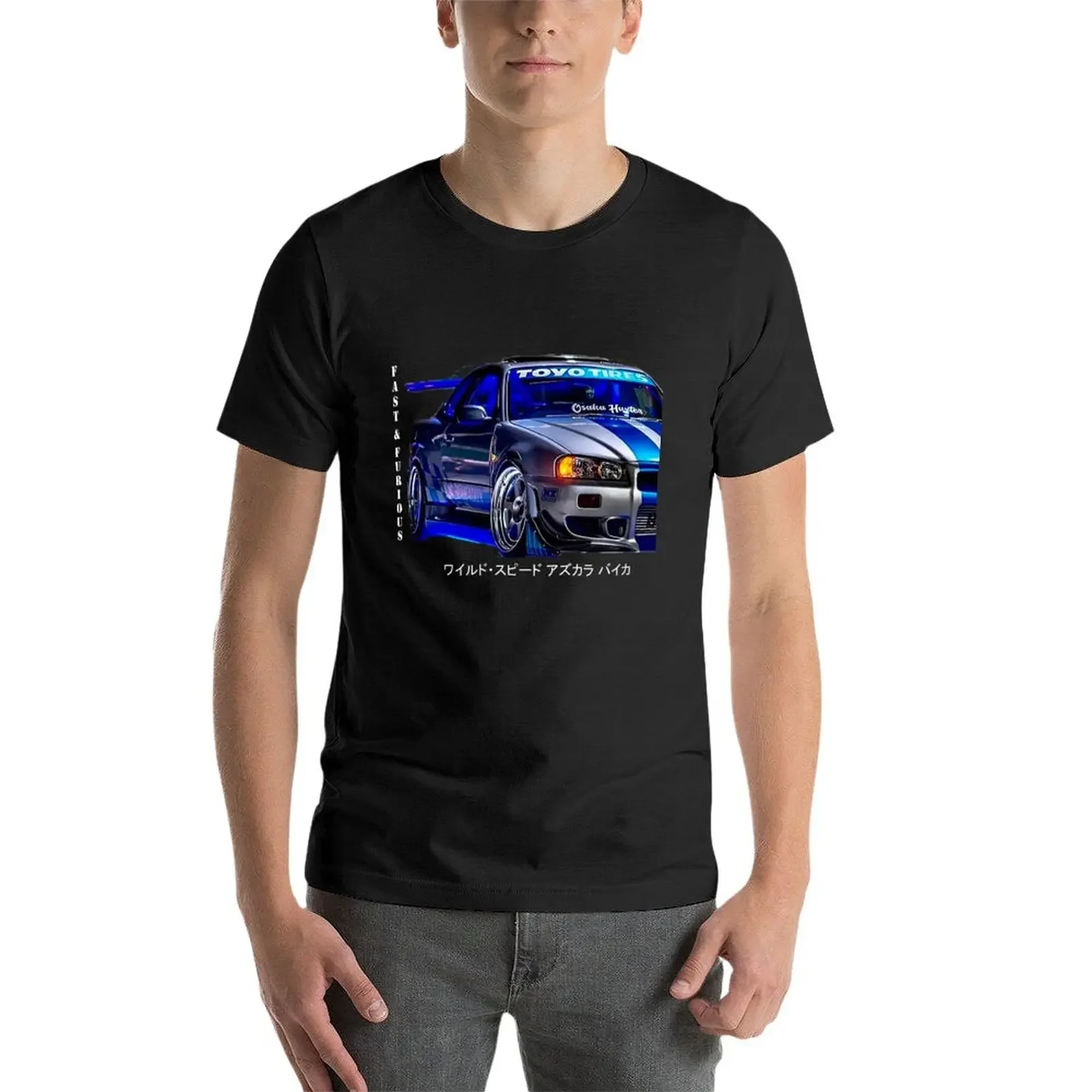 R34 fast and furious T-Shirt cute tops boys whites men clothings