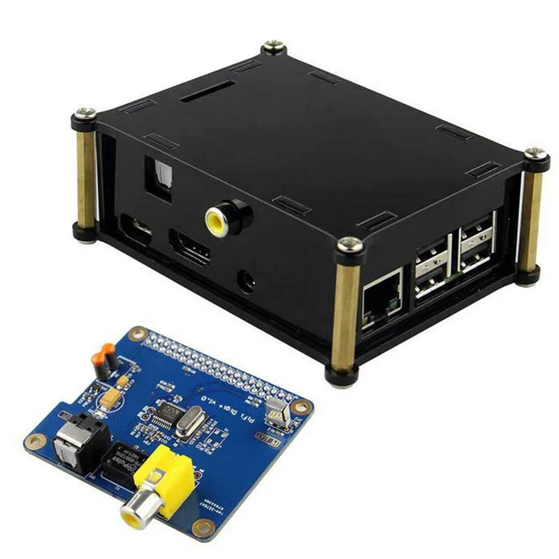 Raspberry Pi 2B/B/3+ HIFI DIGI+ Digital Sound Card - I2S Audio DAC with Premium Aluminum Case