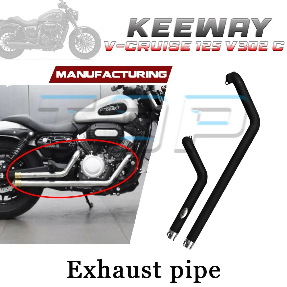 

Двойной латунный наконечник выхлопной трубы для KEEWAY V-CRUISE 125 V302 C, глубокий и резонирующий звук выхлопа. V302 C V-Cruise 125.