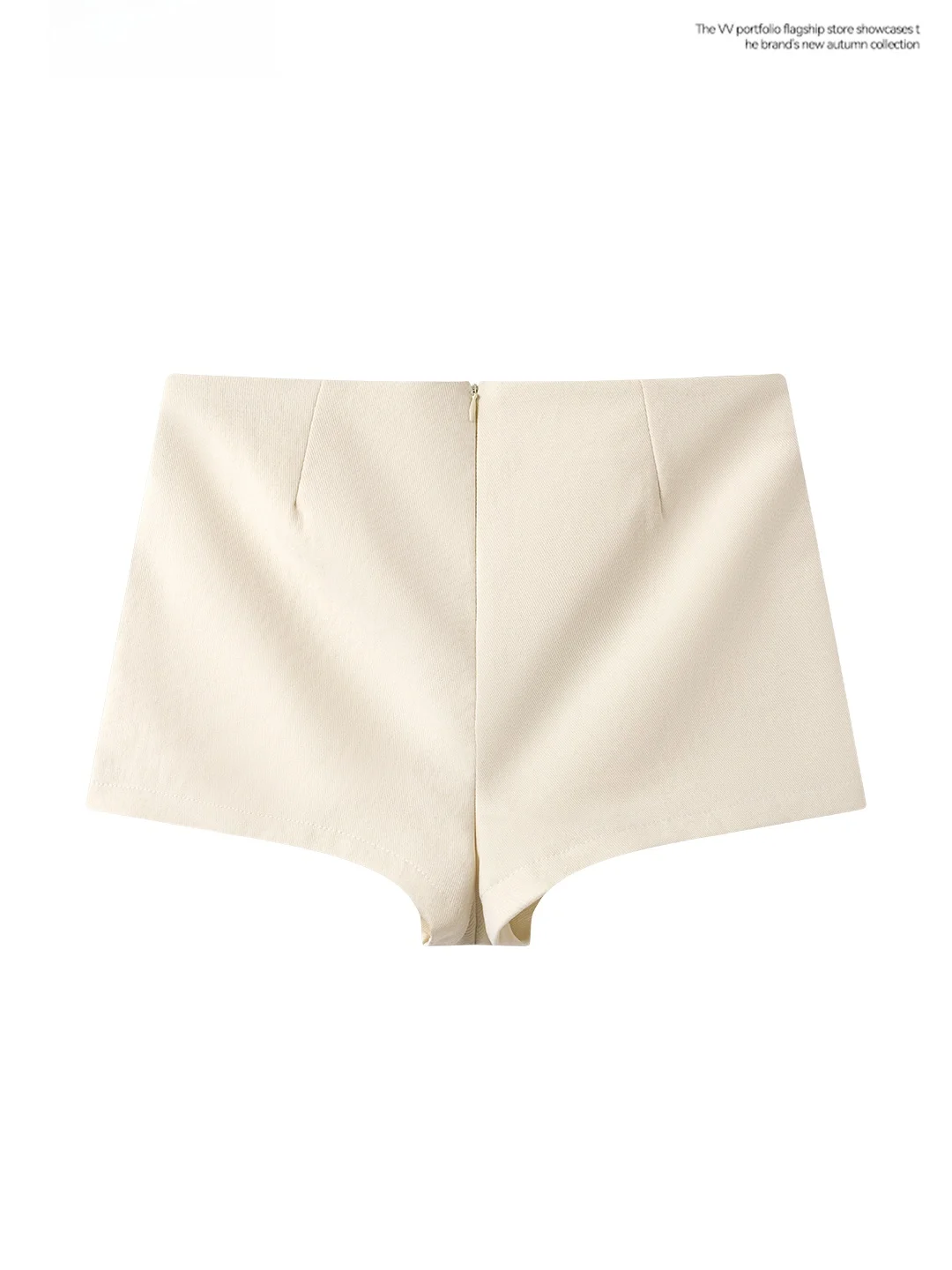 High Waist Slim Fit Casual Pants Women's Base Layer Shorts High Waist Tight Fit Pants Winter Short Shorts Zipper Style
