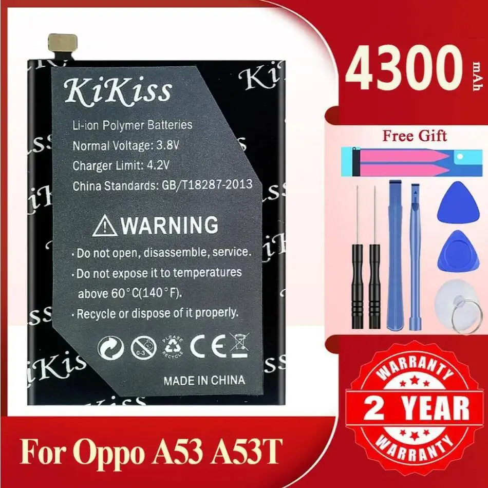 

Батарея Kikiss 4300 мАч BLP601 для OPPO A53 A53t
