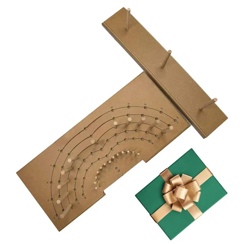 Outil de fabrication d'arc en bois, kit de fabricant de ruban en bois, kit de fabricant d'arc réglable pour créer des nœuds cadeaux, corsage de poignet