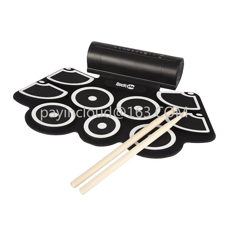 

Hand Roll-up Drum Kit Adult Beginner Built-in Double Speaker Portable Percussion