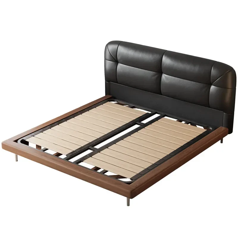 

Wedding bed Solid wood modern simple master bedroom bed