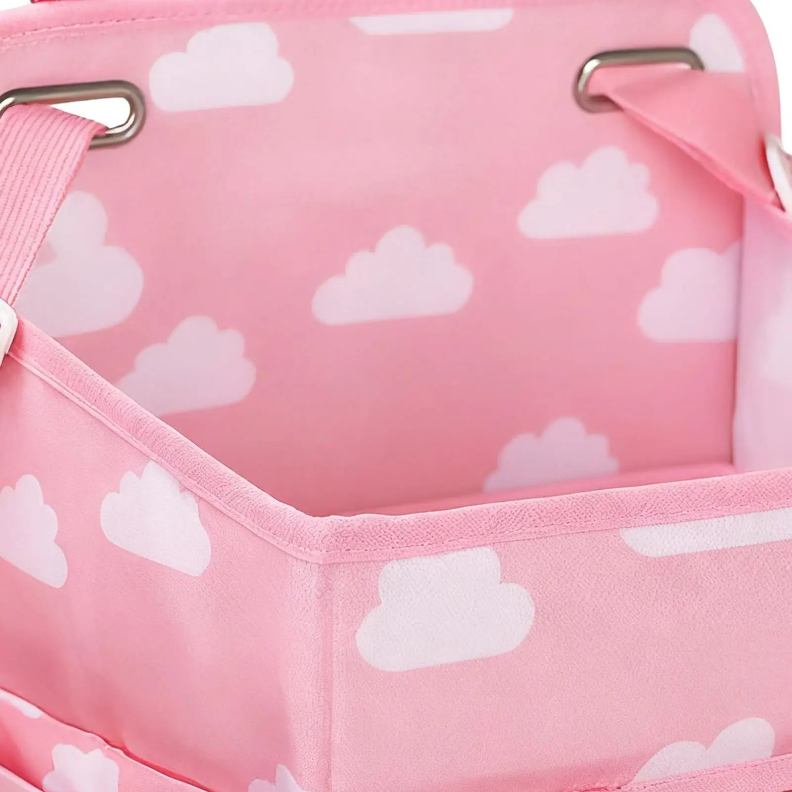 حامل حفاضات لسرير الأطفال قابل للتعديل متعدد الجيوب منظم تخزين أشياء الطفل تغيير طاولة الحضانة مكدس حفاضات لباب الحائط