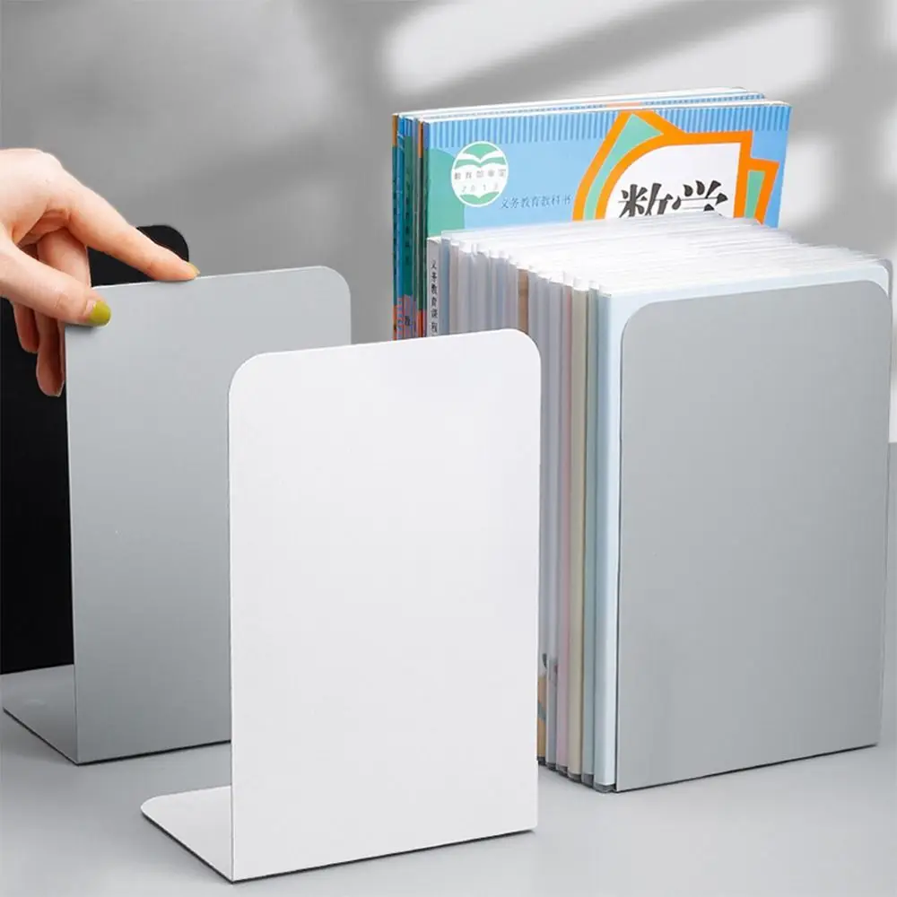 Soporte para libros, sujetalibros de escritorio en forma de L, soporte de exhibición duradero para libros, estante de soporte para libros INS Simple para estudiantes