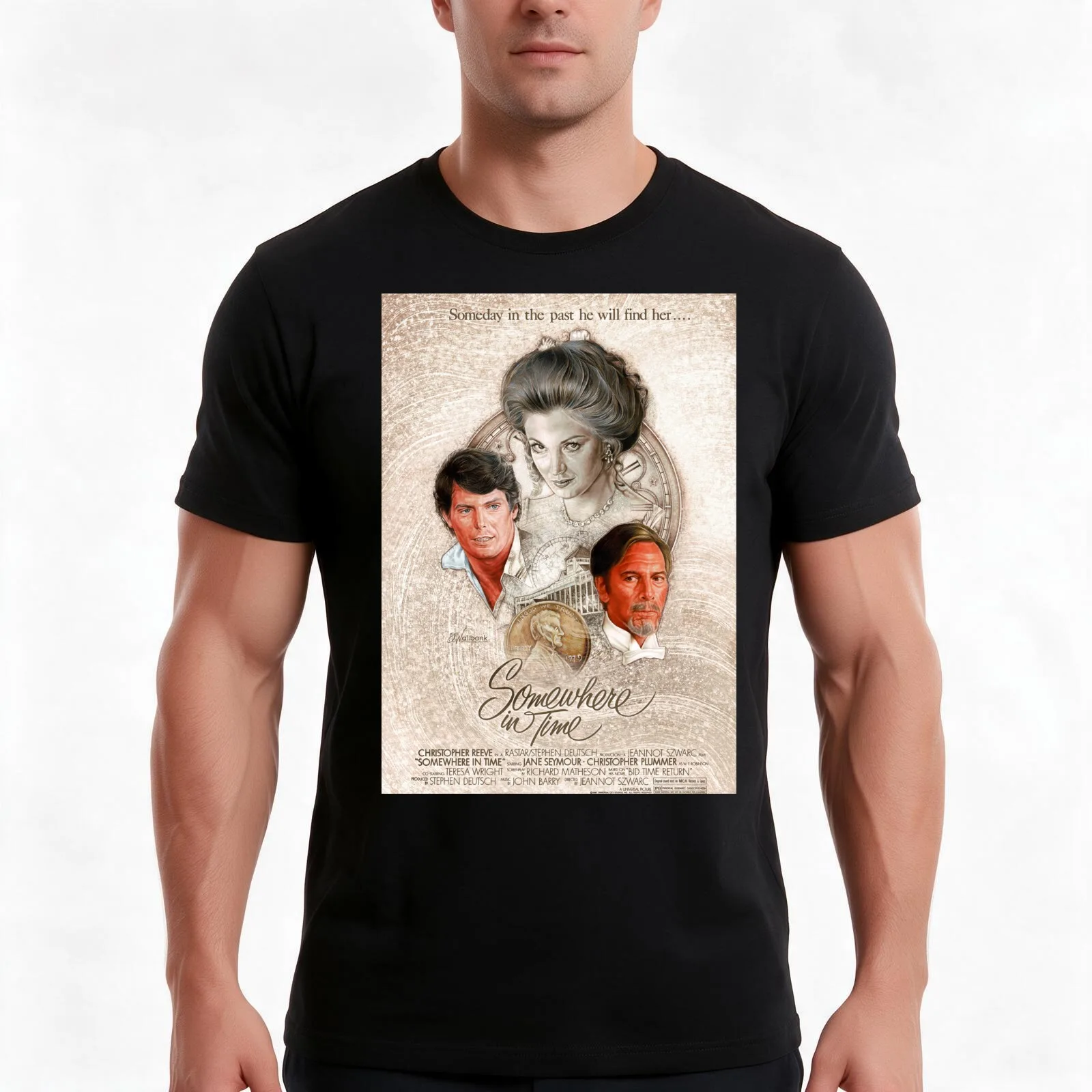 Somewhere in Time - 40th Anniversary Celebration T-Shirt, Summer Casual Cotton Tee, Oversized Streetwear Tops, Unisex Men Women