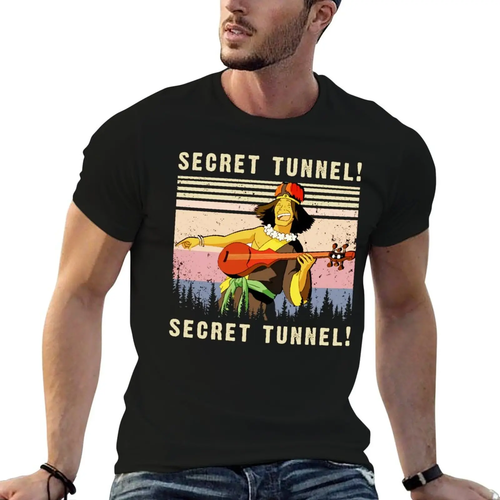 Secret Tunnel Secret Tunnel Last Airbender Vintage Retro T-Shirt anime man clothes mens graphic t-shirts hip hop