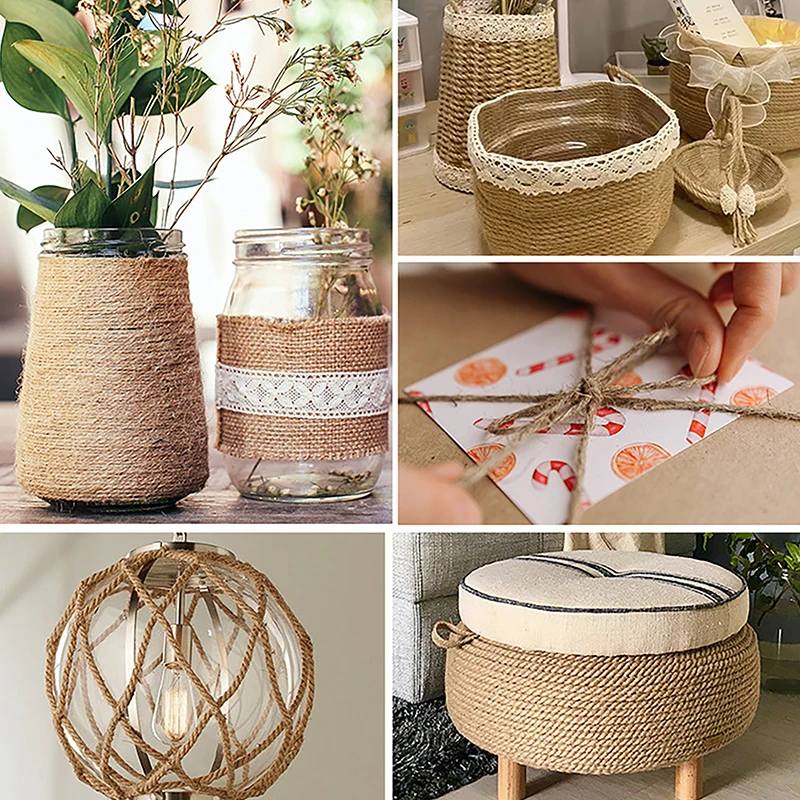 Hemp Rope Binding Rope Thickness Handmade Grids Photoes Wall Decoration Material