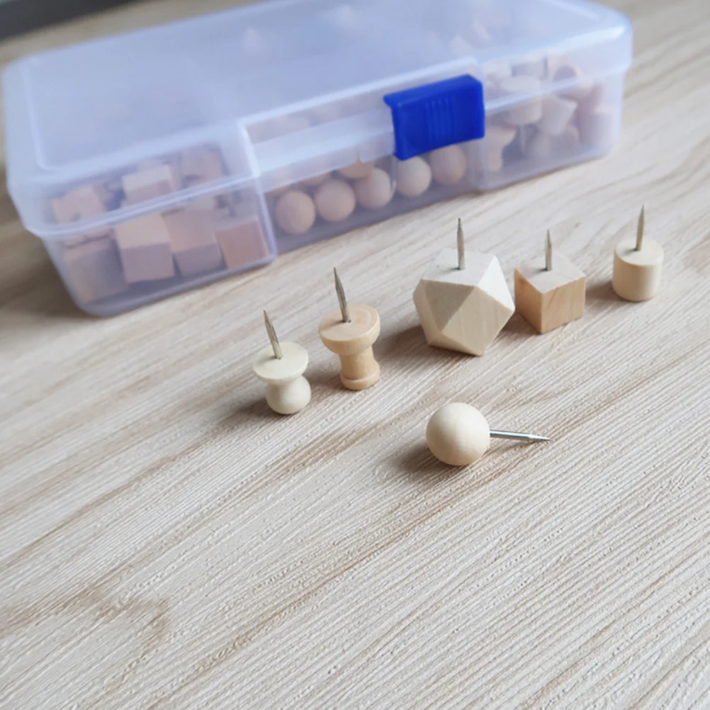 

115Pcs Push Pins Mixed Shapes Metal Thumbtacks Safety Fasteners for Bulletin Board Whiteboard Cork Strip Map Marking Decoration