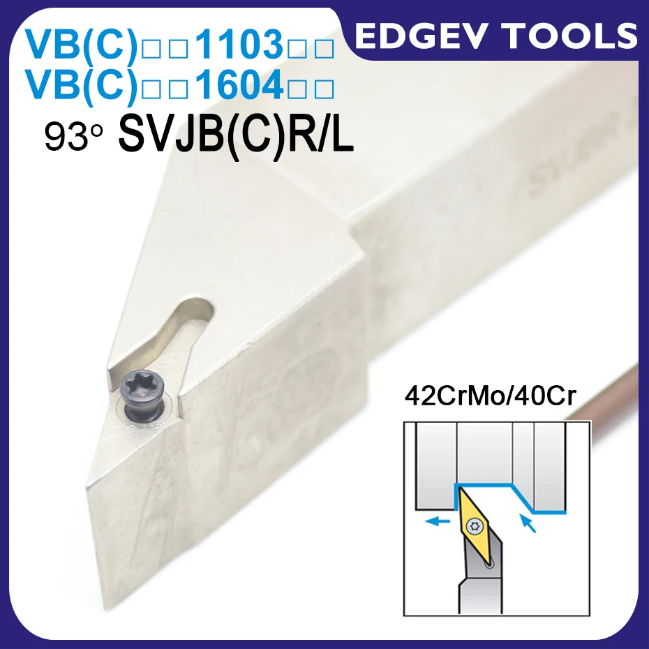 SVJBR1212 SVJBR1616 SVJBR2020 SVJBR2525 SVJCR1212 SVJCR1616 SVJCR2020 SVJCR2525 SVJBL SVJCL VBMT VCMT Lathe Turning Tool Holder