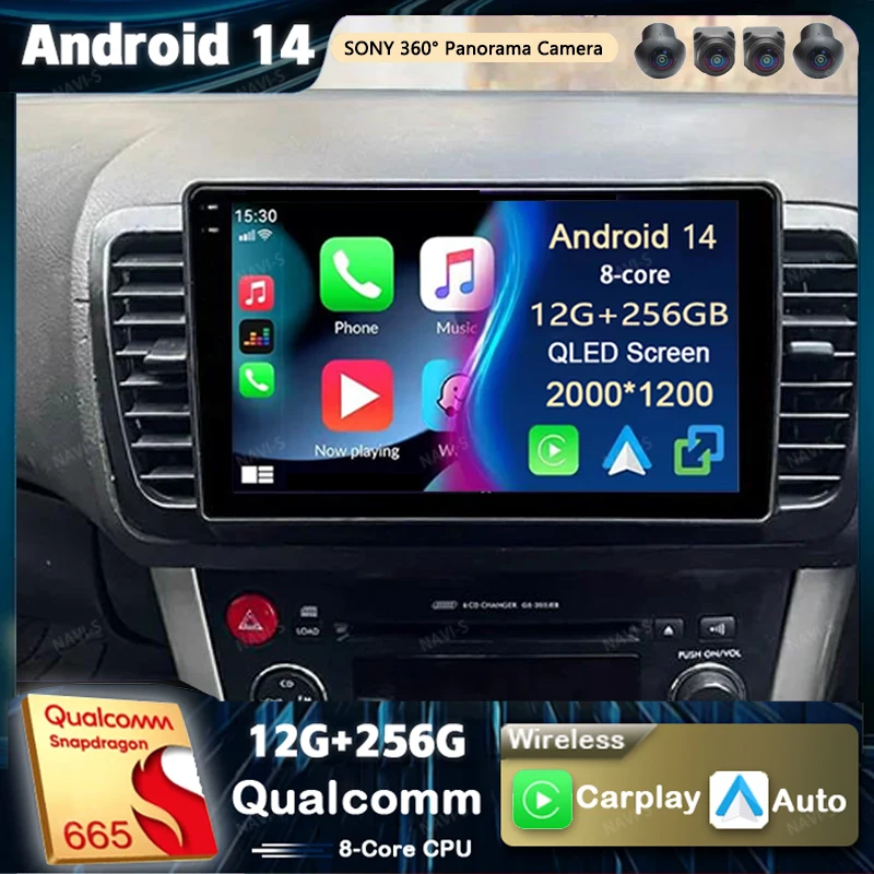 

Android 14 For Subaru Legacy 4 Outback 3 2003 - 2009 RHD 2K QLED Android Car Radio Multimedia Video Player GPS stereo CarPlay 4G