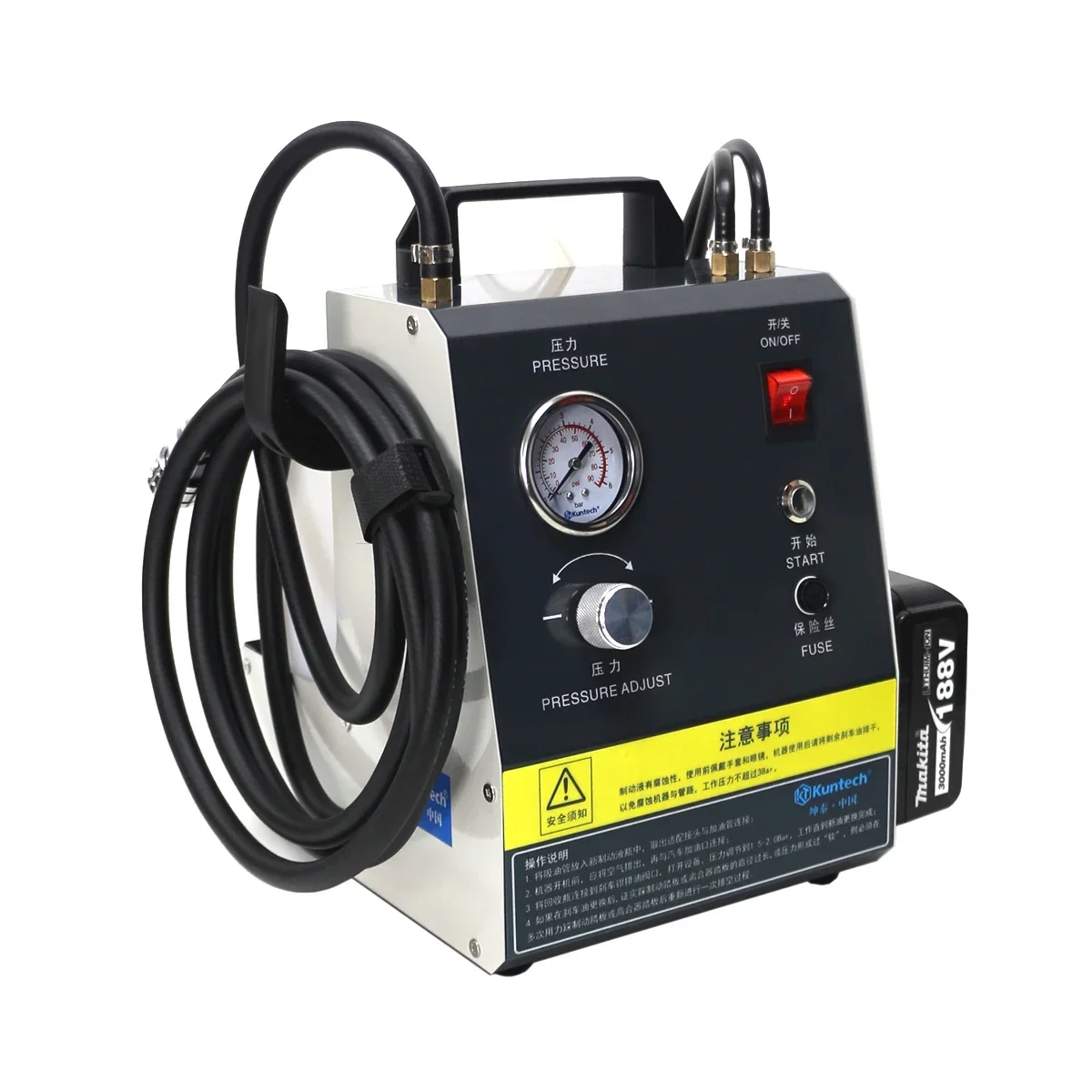 2026 Premium  Car Brake Fluid Bleeder Four Pump Brake Fluid Simultaneous Exchanger Tool Lithium Battery Powered Car Quic