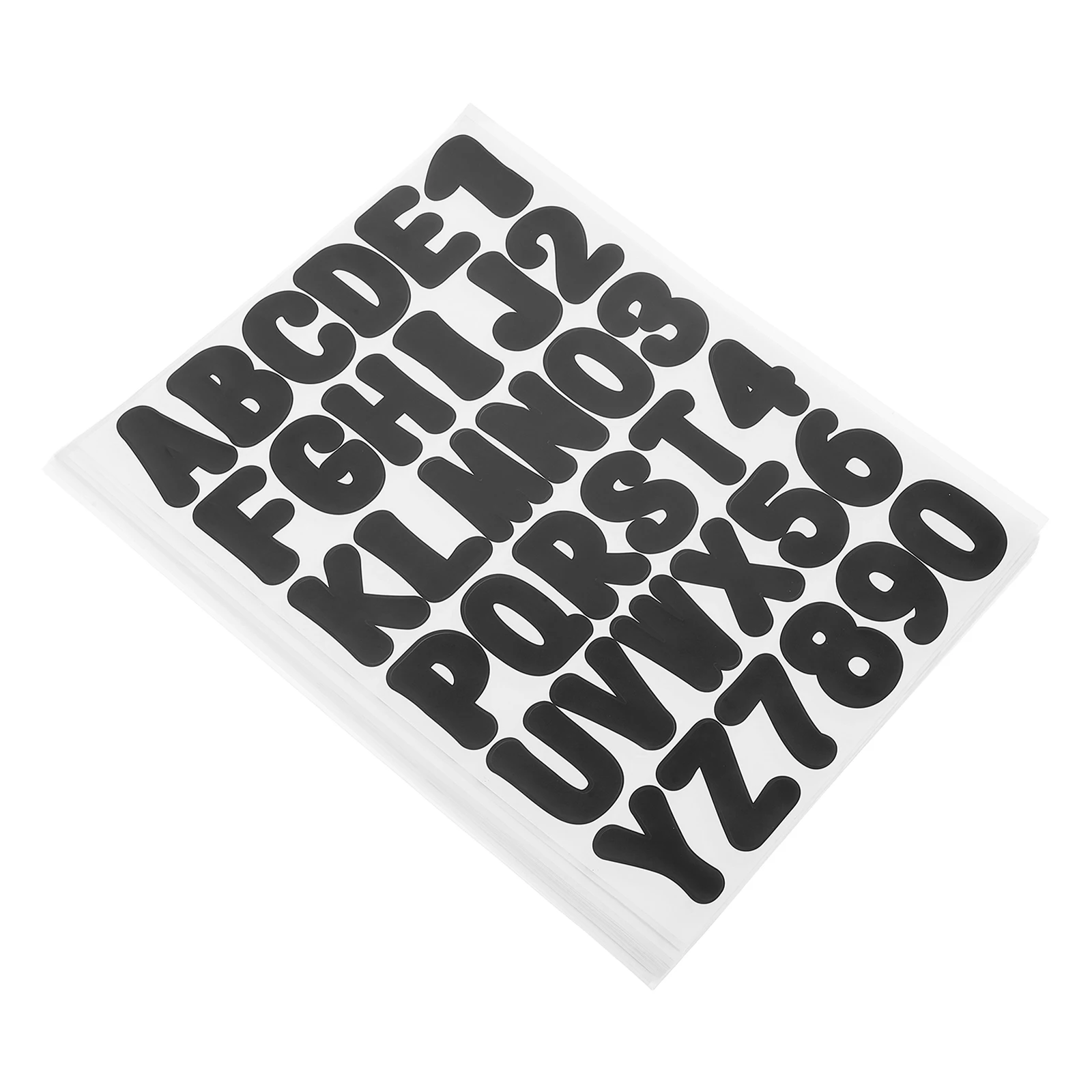 

16 Sheets Vinyl Letter Stickers Black Alphabet Scrapbook for Crafts Wall Decals