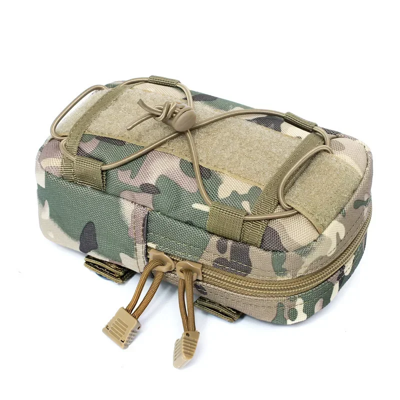 Outdoor Molle Waist Pouch Admin Map Holder Phone Case Bag Travel Camping Hiking Hunting Accessories Organizer EDC Tool Bags
