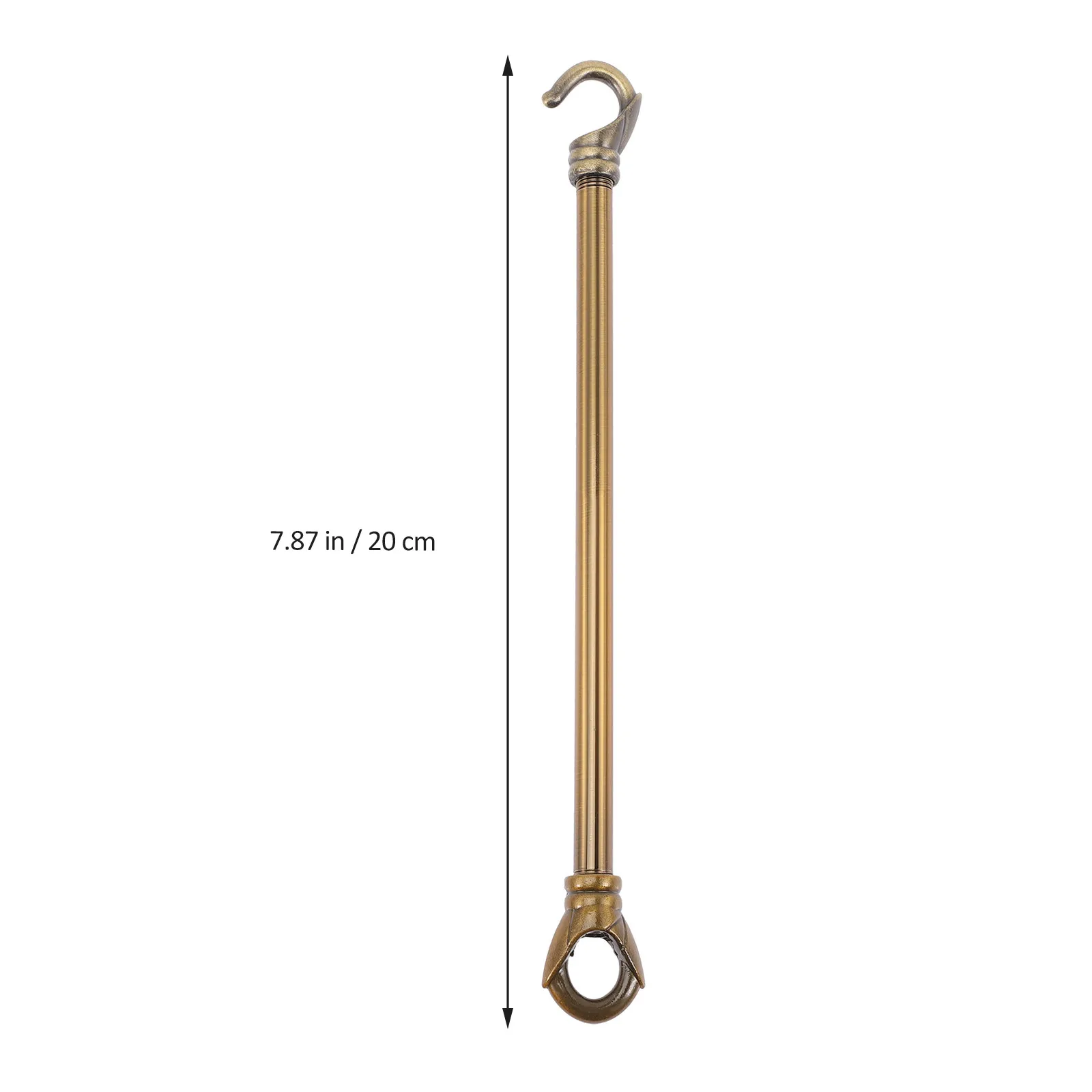 20Cm Chandelier Rod Premium Metal Load Bearing Rod with Dual Hook Design Straight Support Pole for Hanging Light Fittings
