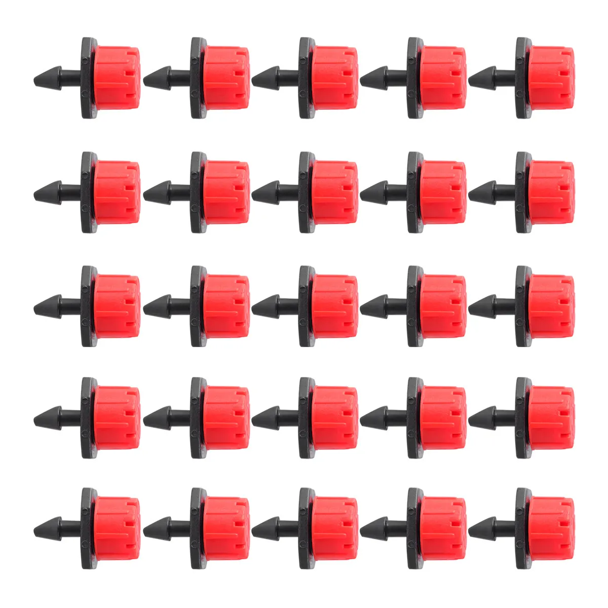 1 Pack 25pcs Garden Atomizing Spray-head Small Automatic Watering Sprinkler Gardening Irrigation Spray Nozzle (Assorted Color)