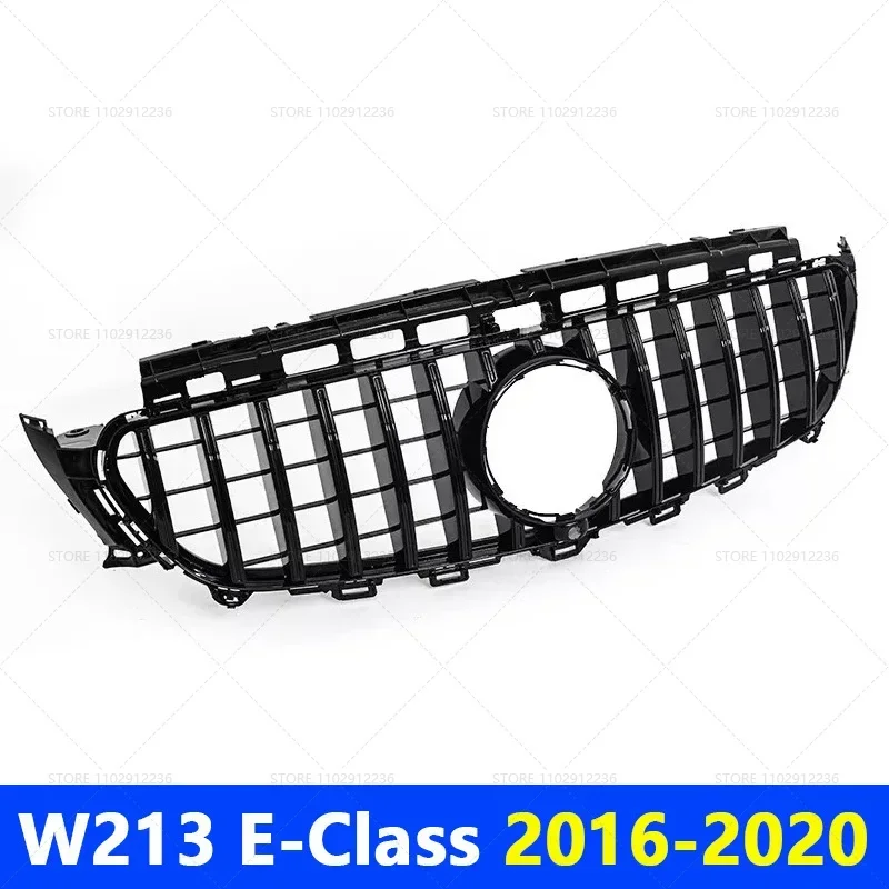 for 2016-2020 2021-2024 W213 E-Class Mercedes Benz E200 E300 E350 E350e E450 E53 AMG Front Grille Bumper Intake Hood Mesh Grid