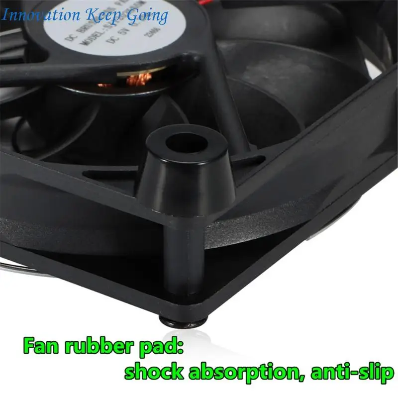 E65C Two 120mm 3V to 12V AC Power Adjustable Speed Cooling Fan for Heat Dissipation