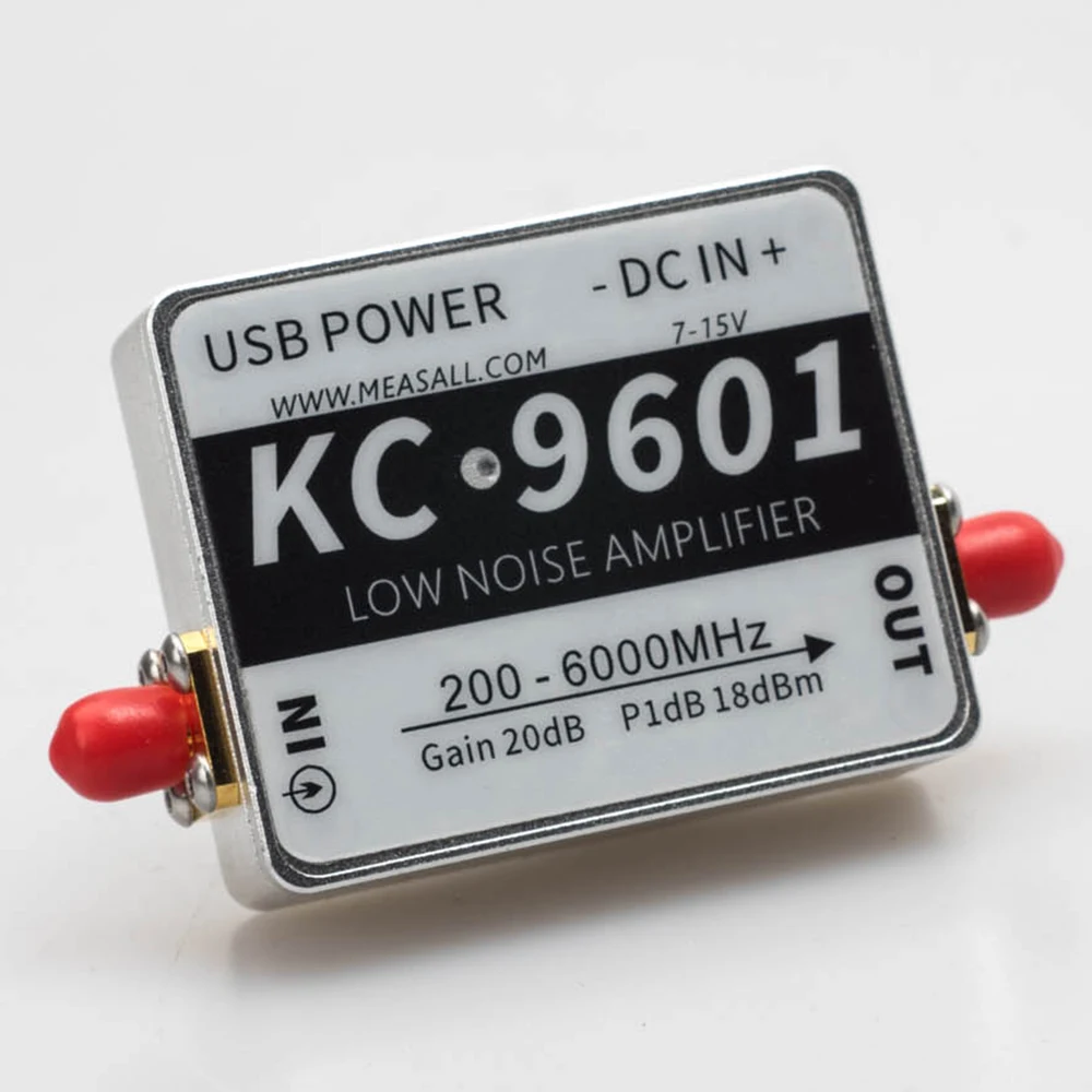 6GHz 20dB Low Noise Amplifier 5.8G Amplifier 2.4G KC9601A  Low Noise 200MHz-6000MHz Frequency