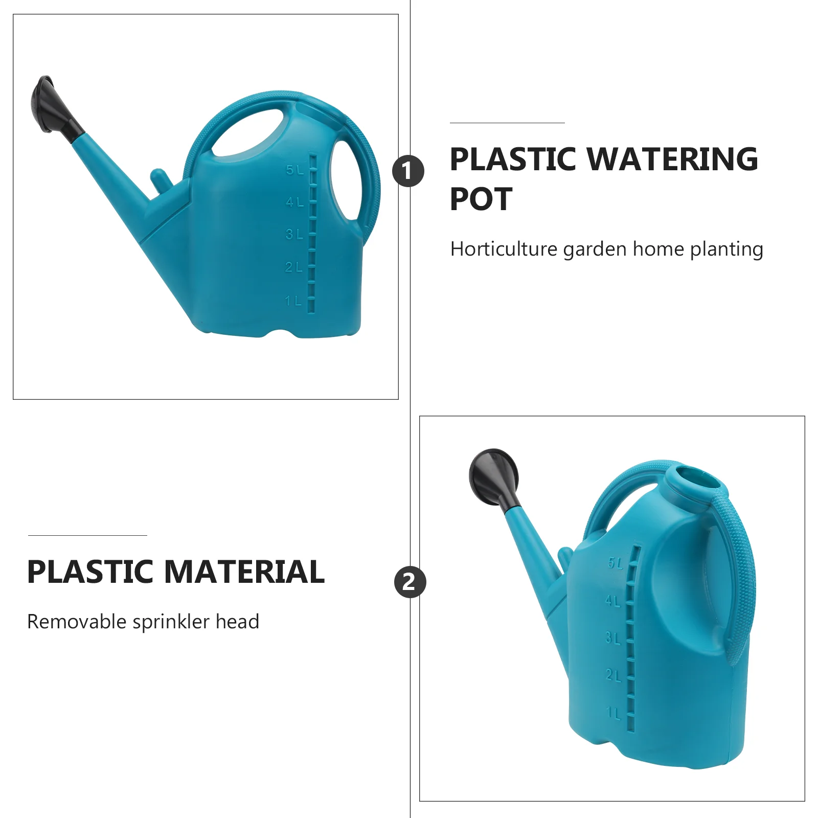 

1Pcs Garden Watering Can Plastic Thickened Large Capacity Sprayer Lightweight Durable Gardening Tool Indoor Outdoor