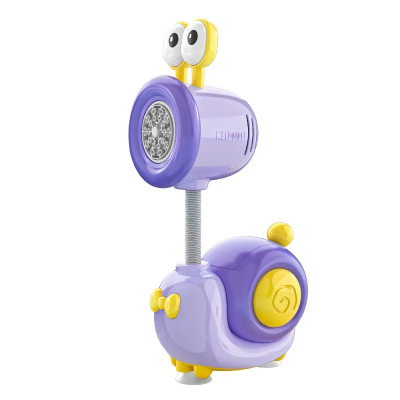 Nuova macchina per bolle di lumaca parco luminoso elettrico completamente automatico genitore-figlio macchina per soffiare bolle all'aperto giocattoli per bambini