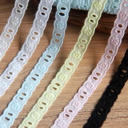Pure Cotton Hollow Out Embroidery Hollow Lace Trim, Wide Webbing Baby Clothes, Skirt Neckline, Home DIY Decoration, 3Yard/Lot