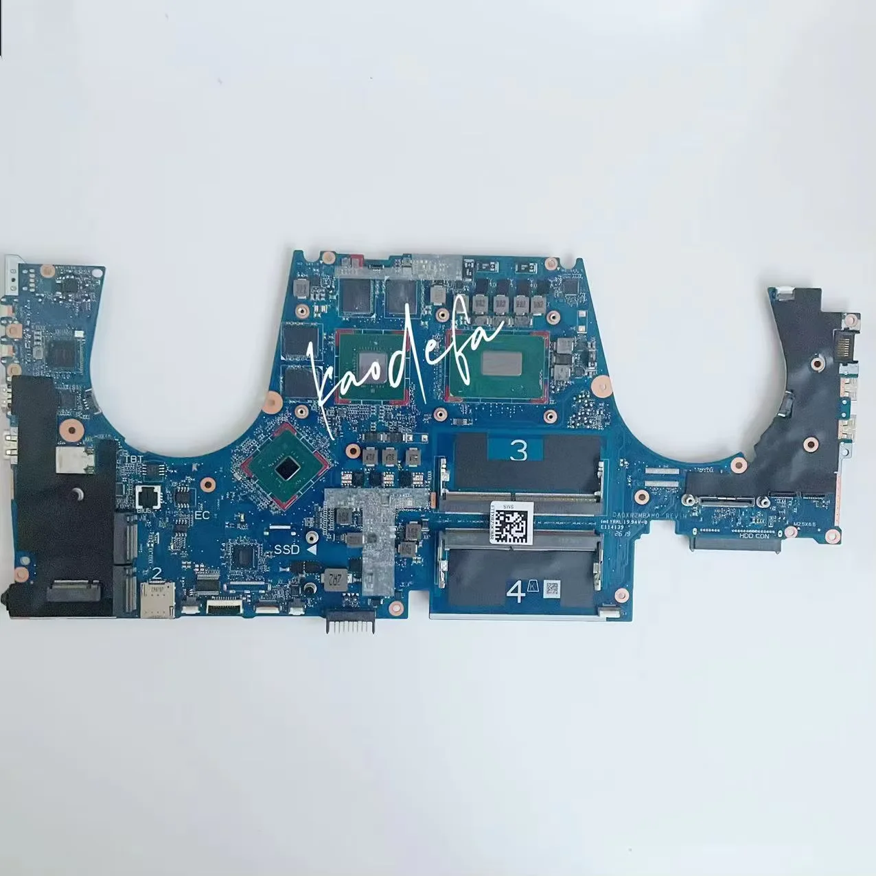 DA0XW2MBAH0 Mainboard For HP ZBOOK 15 G5 Laptop Motherboard CPU:I7-8550H SR3YZ GPU:N18P-Q3-A1 4G DDR4 100% Test OK